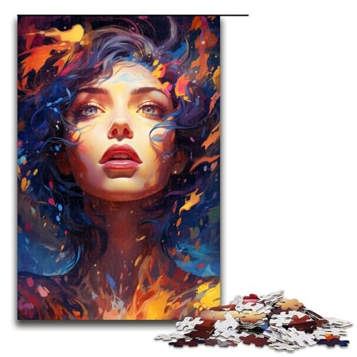 1000 teiliges Puzzle für Erwachsene schönes farbenfrohes Mädchen Puzzle für Kinder Holzpuzzle Lernspiel für Erwachsene 75 x 50 cm 1000 teiliges Puzzle für Erwachsene schönes farbenfrohes Mädchen Puzzle für Kinder Holzpuzzle Lernspiel für Erwachsene 75 x 50 cm von QSYFNBZL