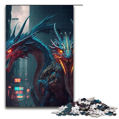 1000 teiliges Puzzle für Erwachsene tapferer Drache Puzzle für Lernspiele Herausforderung Spielzeug Kunstwerk Geschenk 75 x 50 cm 1000 teiliges Puzzle für Erwachsene tapferer Drache Puzzle für Lernspiele Herausforderung Spielzeug Kunstwerk Geschenk 75 x 50 cm von QSYFNBZL