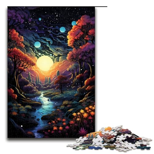 1000 teiliges Puzzle für Erwachsene wunderschöne Fantasielandschaft Lernpuzzle Lernspiel für Geburtstag und Weihnachten 75 x 50 cm 1000 teiliges Puzzle für Erwachsene wunderschöne Fantasielandschaft Lernpuzzle Lernspiel für Geburtstag und Weihnachten 75 x 50 cm von QSYFNBZL