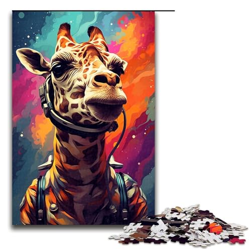 1000 teiliges Puzzle für Erwachsene wunderschönes Astronauten Giraffe Lernpuzzle Lernspiel für Geburtstag und Weihnachten 75 x 50 cm 1000 teiliges Puzzle für Erwachsene wunderschönes Astronauten Giraffe Lernpuzzle Lernspiel für Geburtstag und Weihnachten 75 x 50 cm von QSYFNBZL