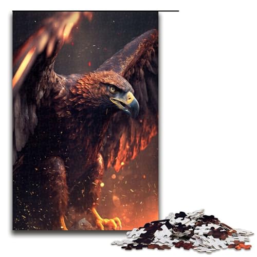 1000 teiliges Puzzle mit Adlermotiv Holzpuzzle Lernspiele Heimdekoration 75 x 50 cm von QSYFNBZL