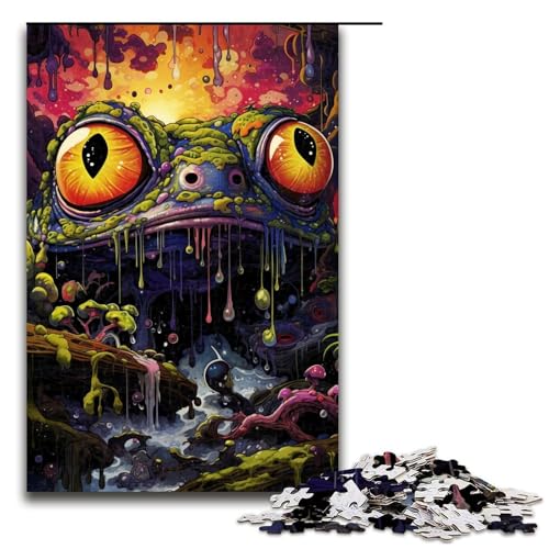1000 teiliges Puzzle mit Frosch Monster Holzpuzzle Lernspiele Heimdekoration 75 x 50 cm 1000 teiliges Puzzle mit Frosch Monster Holzpuzzle Lernspiele Heimdekoration 75 x 50 cm von QSYFNBZL