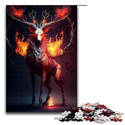 1000 teiliges Puzzle mit Hirschmotiv Holzpuzzle Lernspiele Heimdekoration 75 x 50 cm 1000 teiliges Puzzle mit Hirschmotiv Holzpuzzle Lernspiele Heimdekoration 75 x 50 cm von QSYFNBZL