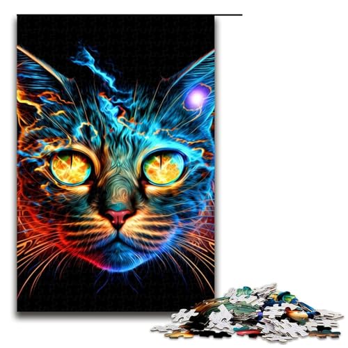 1000 teiliges Puzzle mit Katzenmotiv Holzpuzzle Lernspiele Heimdekoration 75 x 50 cm 1000 teiliges Puzzle mit Katzenmotiv Holzpuzzle Lernspiele Heimdekoration 75 x 50 cm von QSYFNBZL
