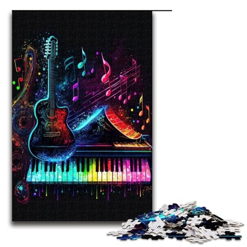 1000 teiliges Puzzle mit Live Musik Neon Puzzles Holzpuzzles Lernspiele Heimdekoration 75 x 50 cm 1000 teiliges Puzzle mit Live Musik Neon Puzzles Holzpuzzles Lernspiele Heimdekoration 75 x 50 cm von QSYFNBZL