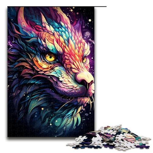 1000 teiliges Puzzle mit Sternenhimmel und Nachtszene Drachen Puzzle Holzpuzzle Lernspiele Heimdekoration 75 x 50 cm 1000 teiliges Puzzle mit Sternenhimmel und Nachtszene Drachen Puzzle Holzpuzzle Lernspiele Heimdekoration 75 x 50 cm von QSYFNBZL