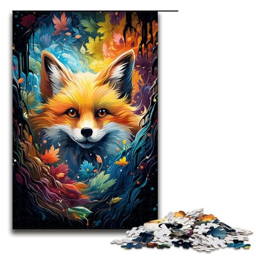 1000 teiliges Puzzle mit farbenfrohem psychedelischem Fuchsgemälde Geschenk Puzzle für Erwachsene Weihnachtswunschliste mit Weihnachtsmann für Teenager ab 14 Jahren 75 x 50 cm 1000 teiliges Puzzle mit farbenfrohem psychedelischem Fuchsgemälde Geschenk Puzzle für Erwachsene Weihnachtswunschliste mit Weihnachtsmann für Teenager ab 14 Jahren 75 x 50 cm von QSYFNBZL