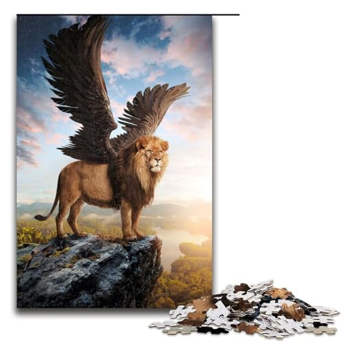 1000 teiliges Puzzle mit geflügeltem Löwen Holzpuzzle Lernspiele Heimdekoration 75 x 50 cm 1000 teiliges Puzzle mit geflügeltem Löwen Holzpuzzle Lernspiele Heimdekoration 75 x 50 cm von QSYFNBZL