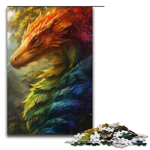 1000 teiliges Puzzle mit grünem Drachen für Erwachsene unmögliches Puzzle zum Stressabbau für Teenager ab 14 Jahren 1000 Teile 1000 teiliges Puzzle mit grünem Drachen für Erwachsene unmögliches Puzzle zum Stressabbau für Teenager ab 14 Jahren 1000 Teile von QSYFNBZL