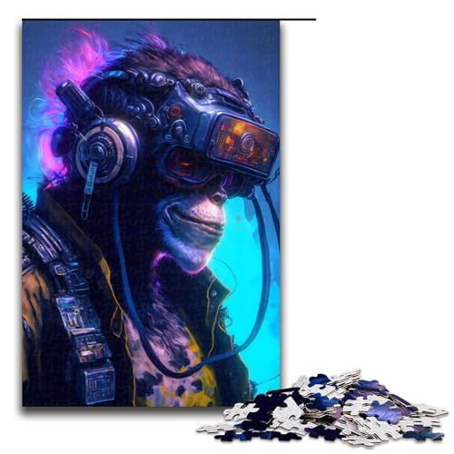 1000 teiliges Puzzle mit künstlichem Affenmotiv Holzpuzzle Lernspiele Heimdekoration 75 x 50 cm 1000 teiliges Puzzle mit künstlichem Affenmotiv Holzpuzzle Lernspiele Heimdekoration 75 x 50 cm von QSYFNBZL