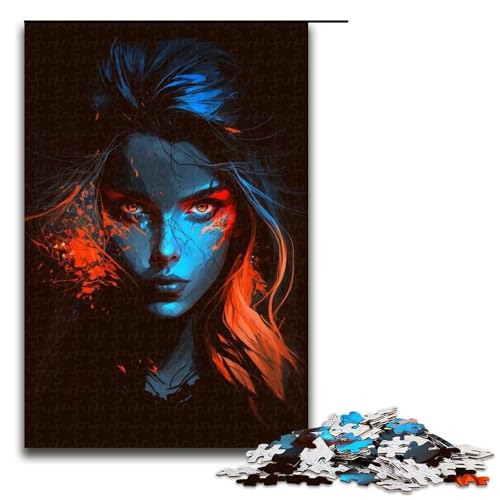 1000 teiliges Puzzle mit weiblicher Kriegerin Holzpuzzle Lernspiele Heimdekoration 75 x 50 cm 1000 teiliges Puzzle mit weiblicher Kriegerin Holzpuzzle Lernspiele Heimdekoration 75 x 50 cm von QSYFNBZL