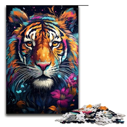 1000 teiliges Puzzle mit wildem Tiger Malpuzzle Holzpuzzle Lernspiele Heimdekoration 75 x 50 cm 1000 teiliges Puzzle mit wildem Tiger Malpuzzle Holzpuzzle Lernspiele Heimdekoration 75 x 50 cm von QSYFNBZL