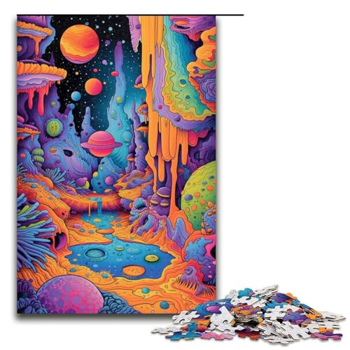 1000 teiliges Puzzle psychedelische Landschaftskunst Puzzle für Erwachsene Holzpuzzle Lernspiel 75 x 50 cm 1000 teiliges Puzzle psychedelische Landschaftskunst Puzzle für Erwachsene Holzpuzzle Lernspiel 75 x 50 cm von QSYFNBZL