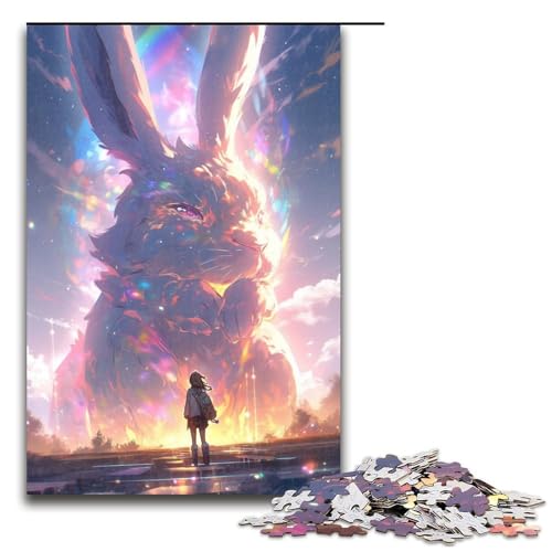 1000 teiliges Puzzle wunderschönes Sternenhimmel Puzzle mit Tierkreiszeichen Kaninchen Holzpuzzle Lernspiele Heimdekoration 75 x 50 cm von QSYFNBZL