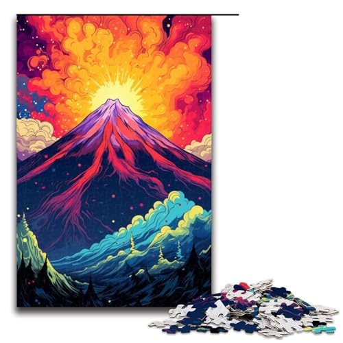 1000 teiliges Puzzle zum Thema seltsamer Vulkanausbruch Geschenk Puzzle für Erwachsene Weihnachtswunschliste mit Weihnachtsmann für Teenager ab 14 Jahren 75 x 50 cm 1000 teiliges Puzzle zum Thema seltsamer Vulkanausbruch Geschenk Puzzle für Erwachsene Weihnachtswunschliste mit Weihnachtsmann für Teenager ab 14 Jahren 75 x 50 cm von QSYFNBZL