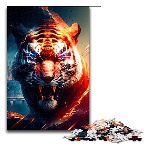 1000 teiliges Tiger Puzzle Holzpuzzle Lernspiele Heimdekoration 75 x 50 cm 1000 teiliges Tiger Puzzle Holzpuzzle Lernspiele Heimdekoration 75 x 50 cm von QSYFNBZL