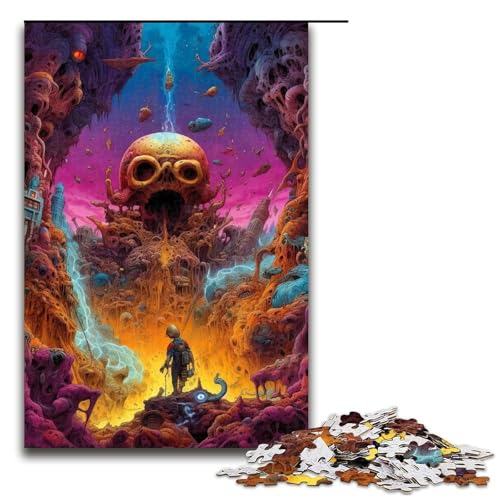 1000 teiliges Weltraummonster Puzzlespiel für Erwachsene geeignet für Paare und Teenager ab 14 Jahren 75 x 50 cm 1000 teiliges Weltraummonster Puzzlespiel für Erwachsene geeignet für Paare und Teenager ab 14 Jahren 75 x 50 cm von QSYFNBZL