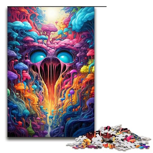 1000 teiliges buntes psychedelisches Monster Puzzle Geschenk Puzzle für Erwachsene Weihnachtswunschliste mit Weihnachtsmann für Teenager ab 14 Jahren 75 x 50 cm 1000 teiliges buntes psychedelisches Monster Puzzle Geschenk Puzzle für Erwachsene Weihnachtswunschliste mit Weihnachtsmann für Teenager ab 14 Jahren 75 x 50 cm von QSYFNBZL