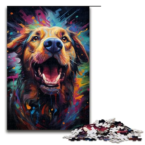1000 teiliges buntes psychedelisches Puzzle für Hunde Geschenke Puzzle für Erwachsene Weihnachtswunschliste mit Weihnachtsmann für Teenager ab 14 Jahren 75 x 50 cm 1000 teiliges buntes psychedelisches Puzzle für Hunde Geschenke Puzzle für Erwachsene Weihnachtswunschliste mit Weihnachtsmann für Teenager ab 14 Jahren 75 x 50 cm von QSYFNBZL