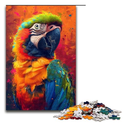 1000 teiliges psychedelisches Papageien Puzzle für Erwachsene unmögliches Puzzle zum Stressabbau für Teenager ab 14 Jahren 75 x 50 cm 1000 teiliges psychedelisches Papageien Puzzle für Erwachsene unmögliches Puzzle zum Stressabbau für Teenager ab 14 Jahren 75 x 50 cm von QSYFNBZL