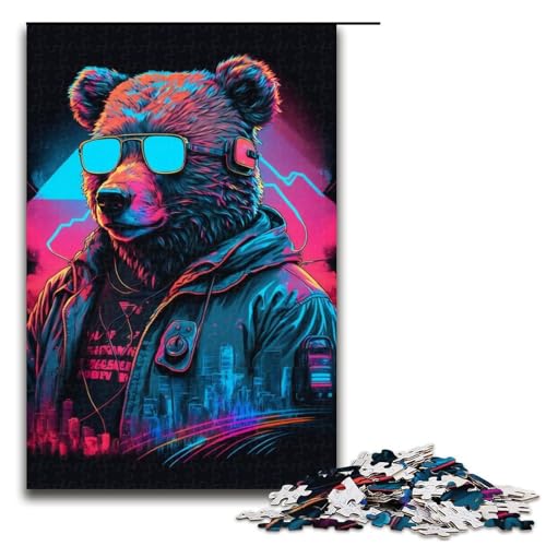 Bearwave Puzzle 1000 Teile für Erwachsene Holz Familienspiel 75 x 50 cm Bearwave Puzzle 1000 Teile für Erwachsene Holz Familienspiel 75 x 50 cm von QSYFNBZL