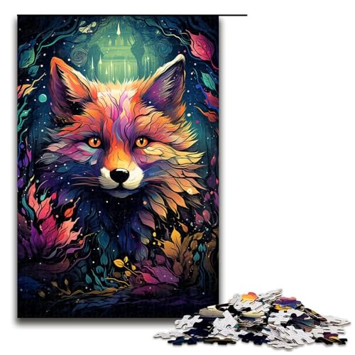 Buntes psychedelisches Gemälde eines Fuchses 1000 teiliges Puzzle für Erwachsene als Geschenk geeignet für Jugendliche ab 14 Jahren 75 x 50 cm Buntes psychedelisches Gemälde eines Fuchses 1000 teiliges Puzzle für Erwachsene als Geschenk geeignet für Jugendliche ab 14 Jahren 75 x 50 cm von QSYFNBZL