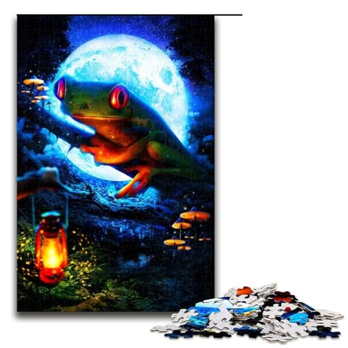 Die Froschkönigin 1000 teiliges Puzzle für Erwachsene als Geschenk geeignet für Teenager ab 14 Jahren 75 x 50 cm von QSYFNBZL
