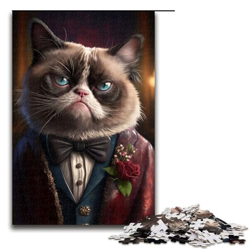 Grumpy Cat Kostüm Puzzle 1000 Teile für Erwachsene als Geschenk geeignet für Teenager ab 14 Jahren 75 x 50 cm Grumpy Cat Kostüm Puzzle 1000 Teile für Erwachsene als Geschenk geeignet für Teenager ab 14 Jahren 75 x 50 cm von QSYFNBZL