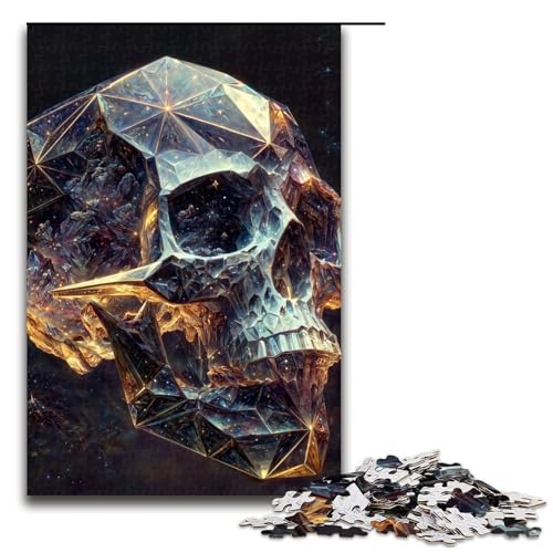Kristallschädel Puzzle 1000 Teile für Erwachsene als Geschenk geeignet für Jugendliche ab 14 Jahren 75 x 50 cm Kristallschädel Puzzle 1000 Teile für Erwachsene als Geschenk geeignet für Jugendliche ab 14 Jahren 75 x 50 cm von QSYFNBZL