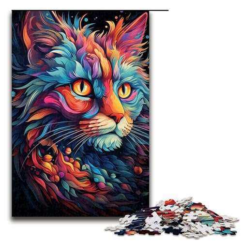 Malen von farbenfroher Katzenkunst 1000 teiliges Puzzle für Erwachsene als Geschenk geeignet für Jugendliche ab 14 Jahren 75 x 50 cm Malen von farbenfroher Katzenkunst 1000 teiliges Puzzle für Erwachsene als Geschenk geeignet für Jugendliche ab 14 Jahren 75 x 50 cm von QSYFNBZL