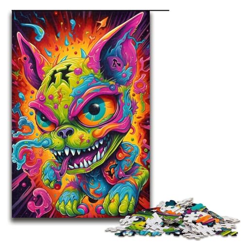 Psychedelische Bunte Monster 1000 teiliges Puzzle für Erwachsene als Geschenk geeignet für und Teenager ab 14 Jahren 1000 Teile Psychedelische Bunte Monster 1000 teiliges Puzzle für Erwachsene als Geschenk geeignet für und Teenager ab 14 Jahren 1000 Teile von QSYFNBZL