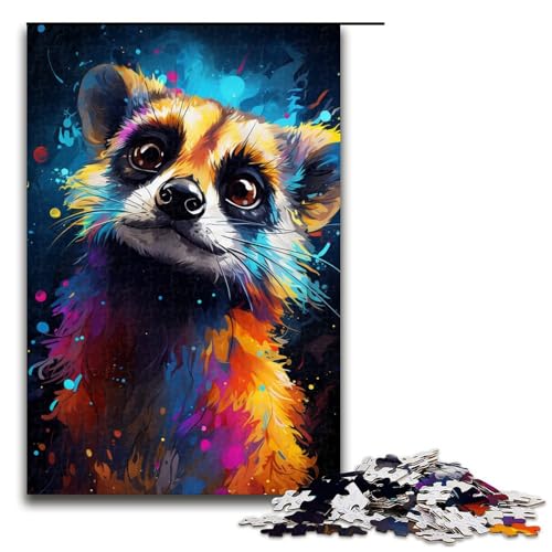 Psychedelisches Erdmännchen Puzzle 1000 Teile für Erwachsene als Geschenk geeignet für Jugendliche ab 14 Jahren 75 x 50 cm Psychedelisches Erdmännchen Puzzle 1000 Teile für Erwachsene als Geschenk geeignet für Jugendliche ab 14 Jahren 75 x 50 cm von QSYFNBZL