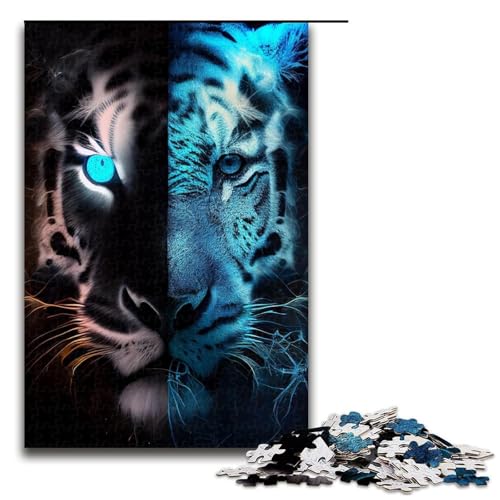 Puzzle 1000 Teile Ätherischer Löwe Puzzle für Erwachsene Holz Lernspiel Herausforderung Spielzeug 1000 PCS von QSYFNBZL