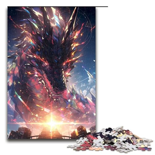 Puzzle 1000 Teile Anime Drache Puzzle für Erwachsene aus Holz Lernspiel Herausforderungsspielzeug 75 x 50 cm Puzzle 1000 Teile Anime Drache Puzzle für Erwachsene aus Holz Lernspiel Herausforderungsspielzeug 75 x 50 cm von QSYFNBZL