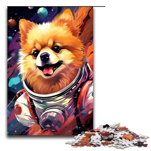 Puzzle 1000 Teile Astronaut Pommerscher mit dicken Farbspritzern Puzzle für Erwachsene Lernspiel aus Holz Herausforderungsspielzeug 75 x 50 cm Puzzle 1000 Teile Astronaut Pommerscher mit dicken Farbspritzern Puzzle für Erwachsene Lernspiel aus Holz Herausforderungsspielzeug 75 x 50 cm von QSYFNBZL