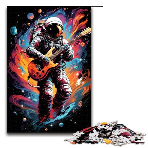 Puzzle 1000 Teile Astronaut spielt Gitarre für Erwachsene Holz Lernspiel Herausforderungsspielzeug 75 x 50 cm Puzzle 1000 Teile Astronaut spielt Gitarre für Erwachsene Holz Lernspiel Herausforderungsspielzeug 75 x 50 cm von QSYFNBZL
