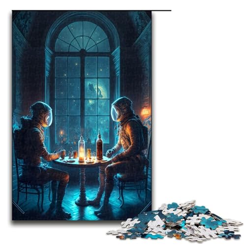 Puzzle 1000 Teile Astronauten in einem Schloss Puzzle für Erwachsene Lernspiel aus Holz Herausforderungsspielzeug 75 x 50 cm Puzzle 1000 Teile Astronauten in einem Schloss Puzzle für Erwachsene Lernspiel aus Holz Herausforderungsspielzeug 75 x 50 cm von QSYFNBZL