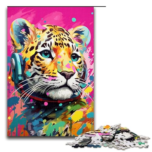 Puzzle 1000 Teile Baby Roboter Leopard von SplattersLots Dickes farbiges Puzzle für Erwachsene Lernspiel aus Holz Herausforderungsspielzeug 75 x 50 cm Puzzle 1000 Teile Baby Roboter Leopard von SplattersLots Dickes farbiges Puzzle für Erwachsene Lernspiel aus Holz Herausforderungsspielzeug 75 x 50 cm von QSYFNBZL
