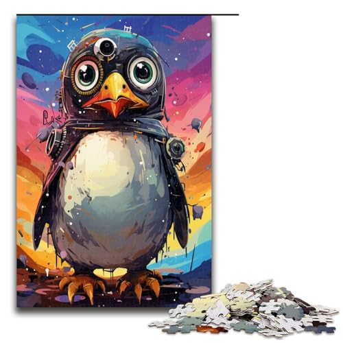 Puzzle 1000 Teile Baby Roboter Pinguin von SplattersLots Dickes farbiges Puzzle für Erwachsene Lernspiel aus Holz Herausforderungsspielzeug 75 x 50 cm Puzzle 1000 Teile Baby Roboter Pinguin von SplattersLots Dickes farbiges Puzzle für Erwachsene Lernspiel aus Holz Herausforderungsspielzeug 75 x 50 cm von QSYFNBZL