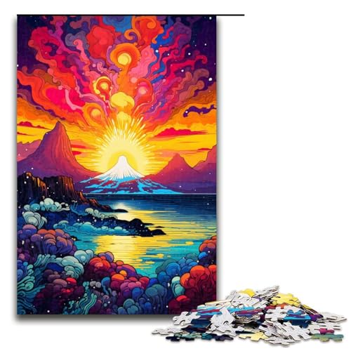 Puzzle 1000 Teile Bartolome Island Puzzle für Erwachsene aus Holz Lernspiel Herausforderungsspielzeug 75x50cm von QSYFNBZL