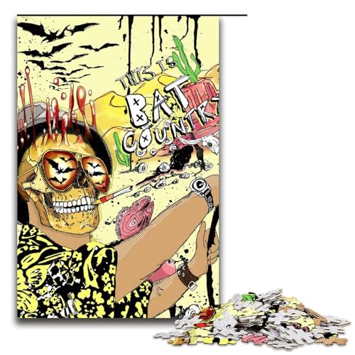 Puzzle 1000 Teile Bat Country Puzzle für Erwachsene aus Holz Lernspiel Herausforderung Spielzeug 75x50cm Puzzle 1000 Teile Bat Country Puzzle für Erwachsene aus Holz Lernspiel Herausforderung Spielzeug 75x50cm von QSYFNBZL