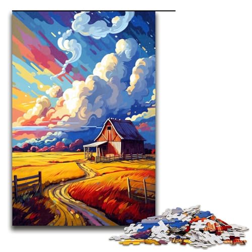 Puzzle 1000 Teile Bauernhöfe sind von Spritzern umgeben Viele Bunte Puzzles für Erwachsene Lernspiel aus Holz Herausforderungsspielzeug 75 x 50 cm Puzzle 1000 Teile Bauernhöfe sind von Spritzern umgeben Viele Bunte Puzzles für Erwachsene Lernspiel aus Holz Herausforderungsspielzeug 75 x 50 cm von QSYFNBZL
