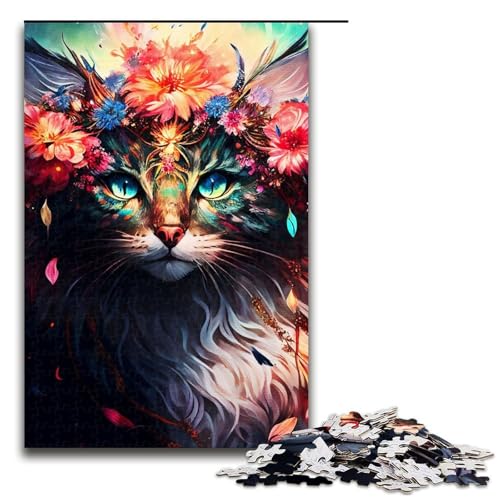 Puzzle 1000 Teile Beauty Cat Puzzle für Erwachsene aus Holz Lernspiel Herausforderung Spielzeug 75x50cm Puzzle 1000 Teile Beauty Cat Puzzle für Erwachsene aus Holz Lernspiel Herausforderung Spielzeug 75x50cm von QSYFNBZL
