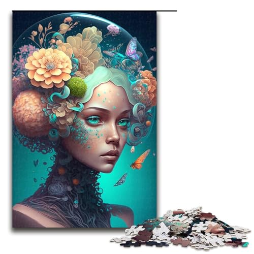 Puzzle 1000 Teile Beauty Girl Puzzle für Erwachsene aus Holz Lernspiel Herausforderung Spielzeug 75x50cm Puzzle 1000 Teile Beauty Girl Puzzle für Erwachsene aus Holz Lernspiel Herausforderung Spielzeug 75x50cm von QSYFNBZL