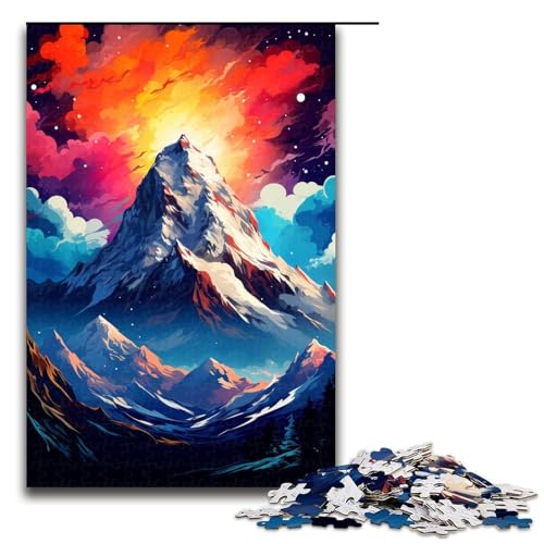 Puzzle 1000 Teile Berggipfel ist von Spritzern umgeben viele Farben Puzzle für Erwachsene Lernspiel aus Holz Herausforderungsspielzeug 75 x 50 cm Puzzle 1000 Teile Berggipfel ist von Spritzern umgeben viele Farben Puzzle für Erwachsene Lernspiel aus Holz Herausforderungsspielzeug 75 x 50 cm von QSYFNBZL
