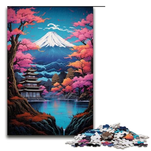 Puzzle 1000 Teile Bergpuzzle im asiatischen Stil für Erwachsene aus Holz Lernspiel Herausforderungsspielzeug 75 x 50 cm Puzzle 1000 Teile Bergpuzzle im asiatischen Stil für Erwachsene aus Holz Lernspiel Herausforderungsspielzeug 75 x 50 cm von QSYFNBZL