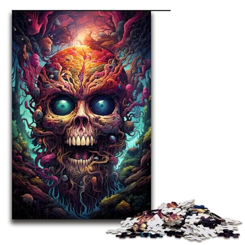 Puzzle 1000 Teile Böses Skelett Puzzle für Erwachsene Holz Lernspiel Herausforderung Spielzeug 75x50cm Puzzle 1000 Teile Böses Skelett Puzzle für Erwachsene Holz Lernspiel Herausforderung Spielzeug 75x50cm von QSYFNBZL