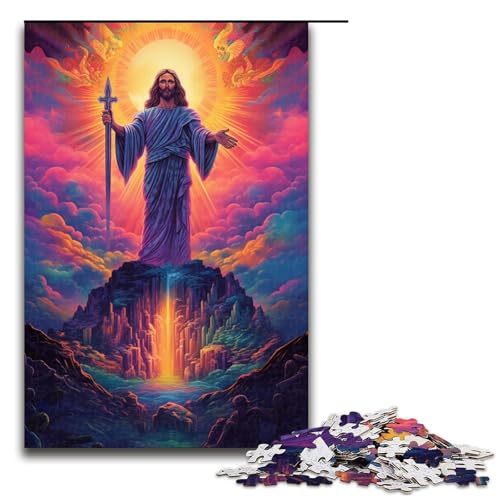 Puzzle 1000 Teile Brasilien Jesus Retter Puzzle für Erwachsene Holz Lernspiel Herausforderung Spielzeug 75x50cm von QSYFNBZL