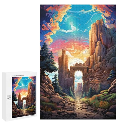 Puzzle 1000 Teile Bunte psychedelische Bögen in Utah Puzzle für Erwachsene Lernspiel aus Holz Herausforderungsspielzeug 75 x 50 cm Puzzle 1000 Teile Bunte psychedelische Bögen in Utah Puzzle für Erwachsene Lernspiel aus Holz Herausforderungsspielzeug 75 x 50 cm von QSYFNBZL