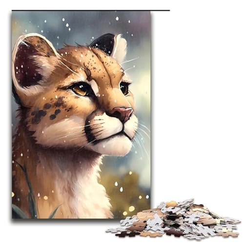 Puzzle 1000 Teile Cougar Sorcery Puzzle für Erwachsene aus Holz Lernspiel Herausforderungsspielzeug 75 x 50 cm Puzzle 1000 Teile Cougar Sorcery Puzzle für Erwachsene aus Holz Lernspiel Herausforderungsspielzeug 75 x 50 cm von QSYFNBZL